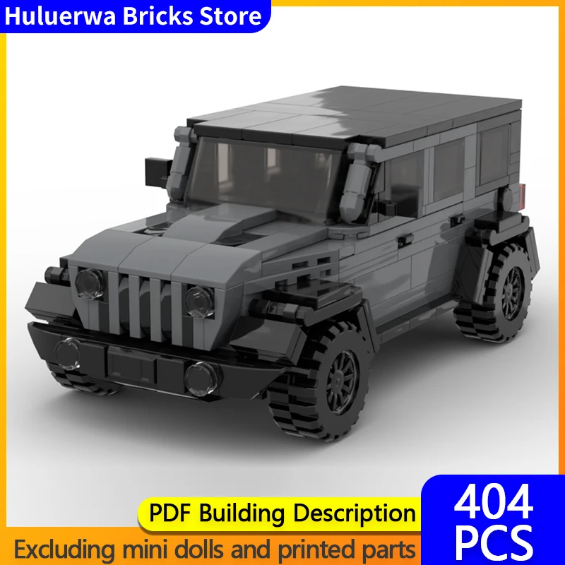 

Модель скоростного гоночного автомобиля MOC, строительные кирпичи Wrangler Rubicon, внедорожник, модульная технология, детские праздничные подарки, игрушки, костюм