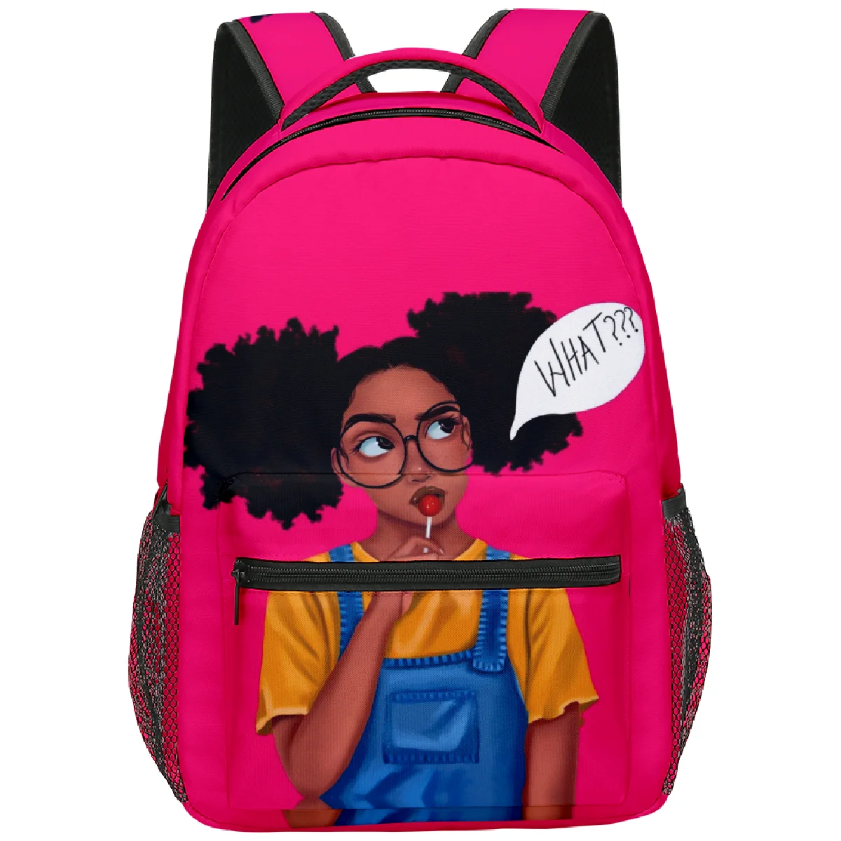 

Fashion Popular Funny African girls student Bookbag Notebook Backpacks 3D Print Oxford Waterproof Boys/Girls Travel Backpacks