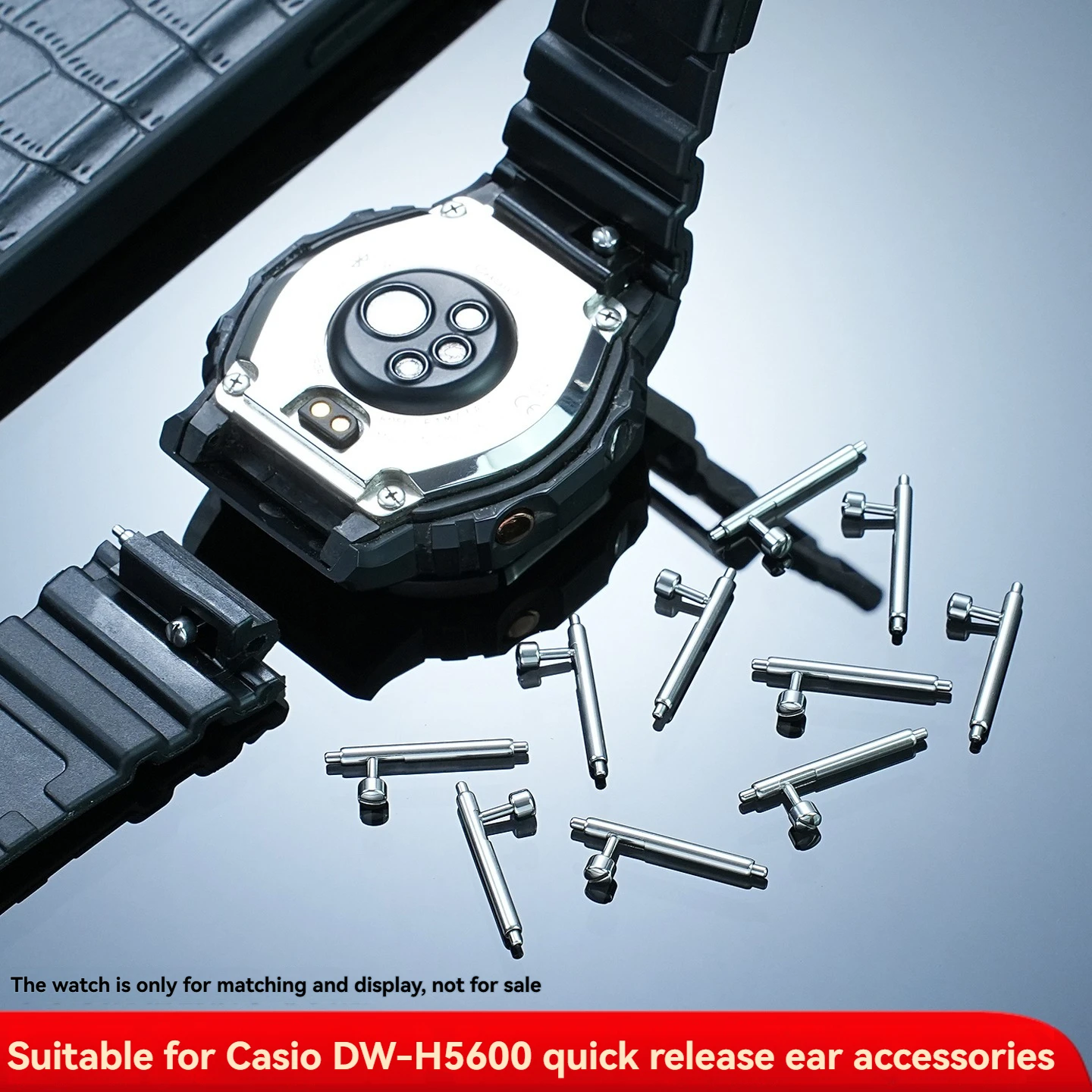 

Для серии Casio DW-H5600 ремешок, соединительный вал, ушной болт, ушной штифт, пружинный штифт, игольчатый зажим, штифт, аксессуар для часов, часы