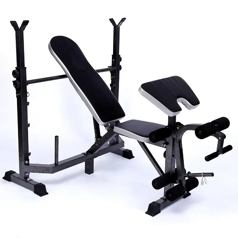 Factory direct multi-functional bench supine weight lifting barbell bed squat frame barbell bench press