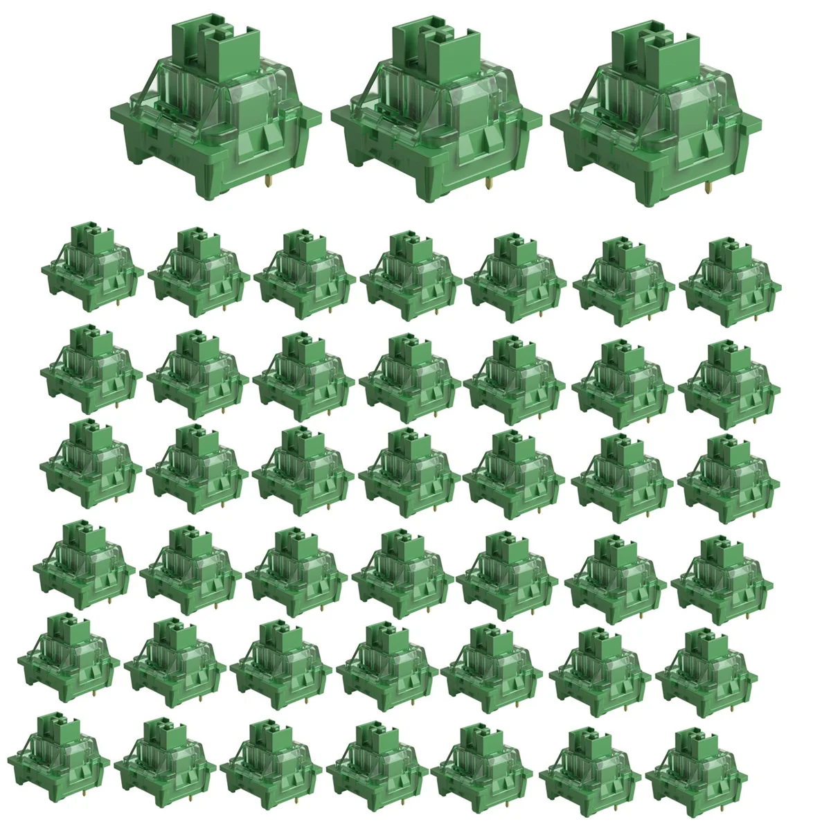 

Akko V3 Pro Keyboard Switch Matcha Green Switches 3 Pin 50gf Linear Switch for MX Mechanical Keyboard (45 Pcs)_N22R