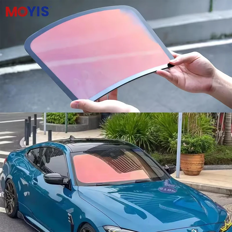 

Anti-ultraviolet Cooling Front Windshield Film Red Green Blue Chameleon Car Window Film 152 cm * 30 Meters