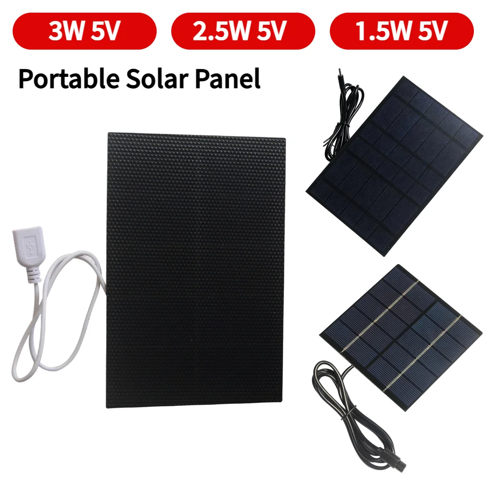 Wedding Power Supply - 3W/2.5W/1.5W 5V Solar Panel Power Backup