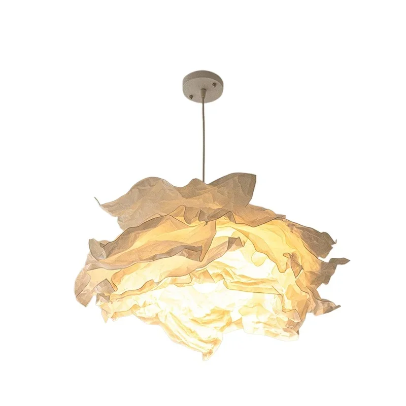 

Japanese cloud paper art, chandelier personalized creative bedroom, study Nordic simplicity, marshmallow lamp