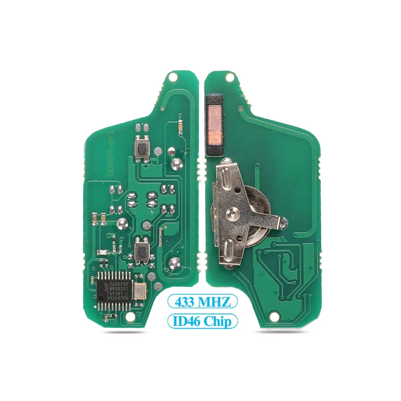 مفتاح بعيد قذيفة استبدال مع 2 أزرار بيجو 207 307 308 408 سيتروين C2 C3 C4 بيكاسو CE0536 مفتاح السيارة عن بعد