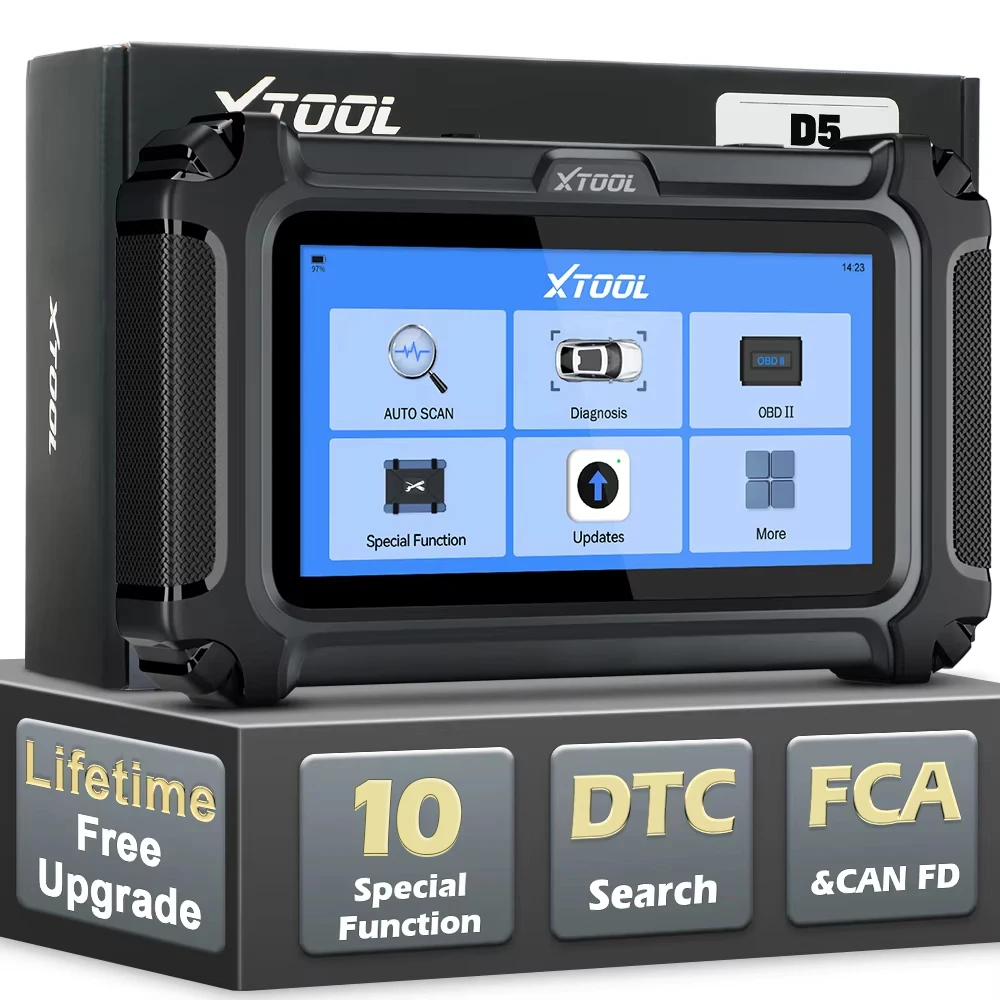 

XTOOL D5 OBD2 Scanner,2025 New Code Reader Engine/ABS/SRS/Transmission Car Diagnostic Tool, Lifetime Free Update Scan Tool