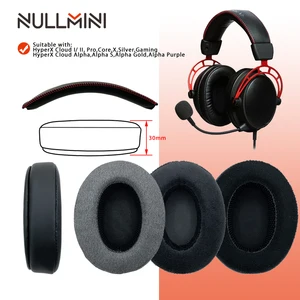 NullMini عودة رأس وسائد أذن بديلة ، سماعات رأس مسدسات ، HyperX Cloud 1/2 ، ألفا ، سيلفر كور أفضل 10 ميكروفون رغوي HyperX مبيعات - رقم 4