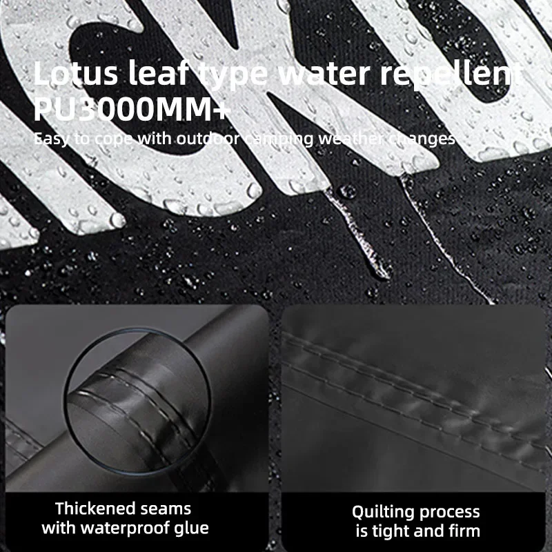 Naturehike BLACKDOG طلاء أسود المظلة الشاطئ المظلة قماش القنب مقاوم للماء 10-16 شخص 27 متر ظلة في الهواء الطلق الشاطئ التخييم الشمس المأوى