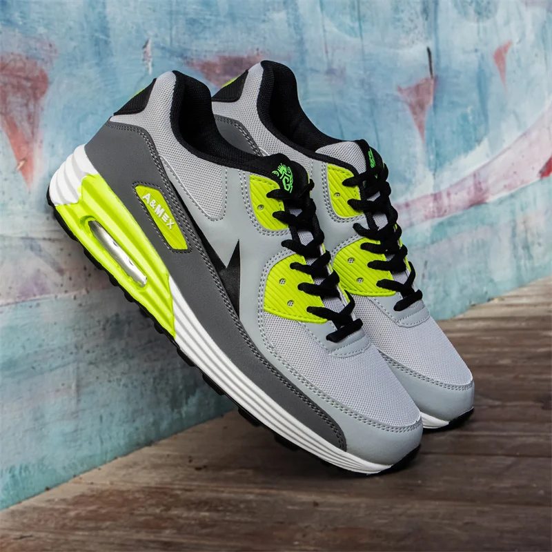 أحذية الجري الرجالية، أحذية رياضية بوسادة هوائية قابلة للتنفس، أحذية رياضية للتنس وكرة السلة #4