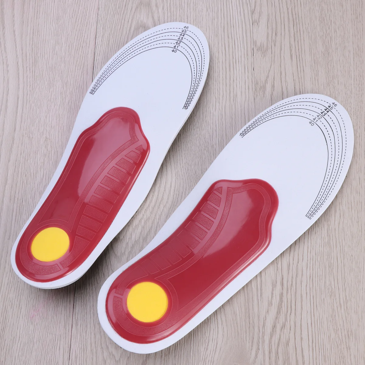 

Flat Feet Orthotics Insoles Firm Arch Support For Overpronation Sweatproof Breathable Eva Base Full Time Wear Foot Care