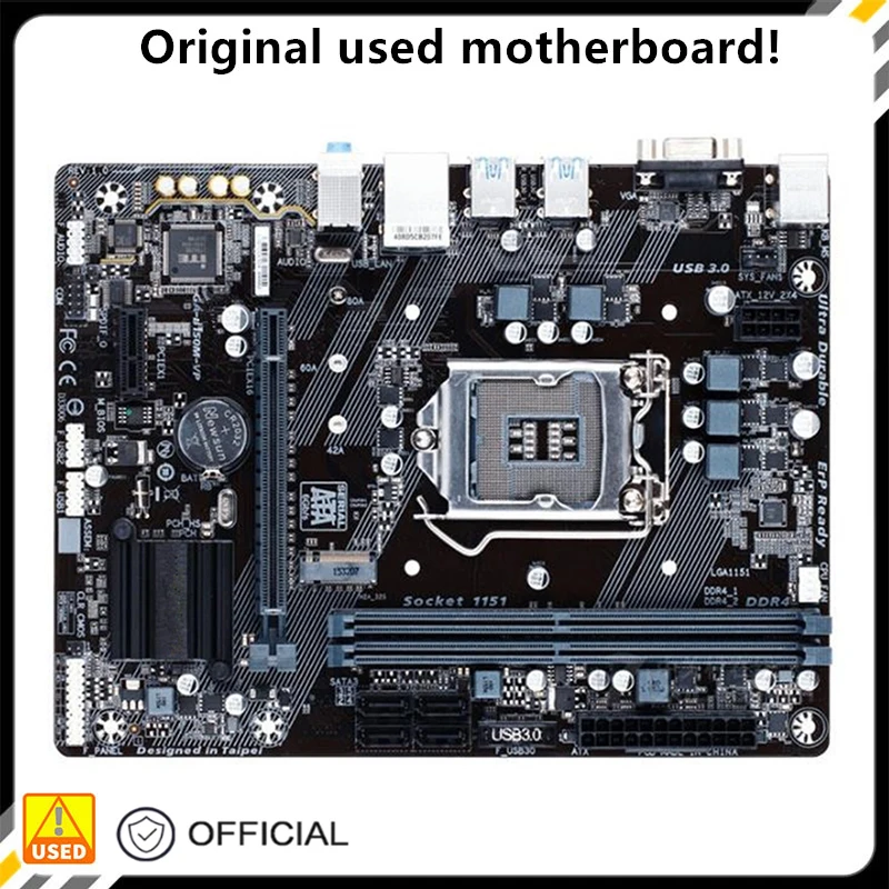 

For GA-B150M-VP B150M-VP Original Used Desktop Intel B150 32G DDR4 Motherboard LGA 1151 i7/i5/i3 USB3.0 SATA3