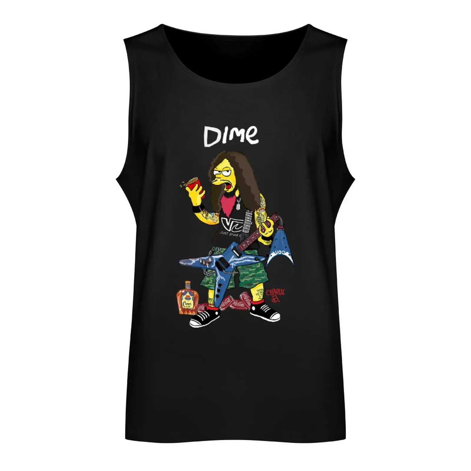 Dimebag- Darrell art -Classic Tank Top men gym clothing bodybuilding t shirt Men's gym t-shirt anime t-shirts