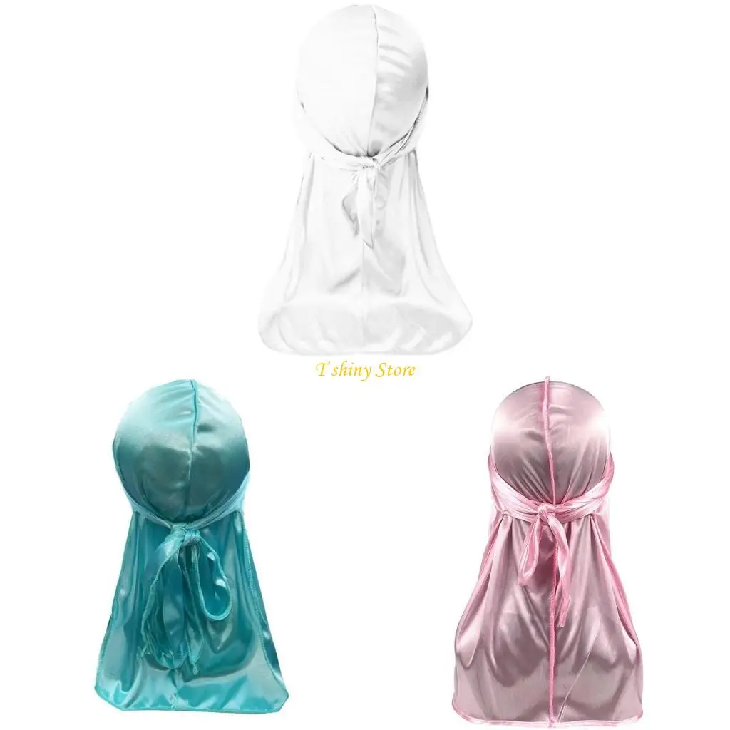 

N58F Soft and Breathable Head Wrap Dreadlocks Headscarf Hat for Men Everyday Wear