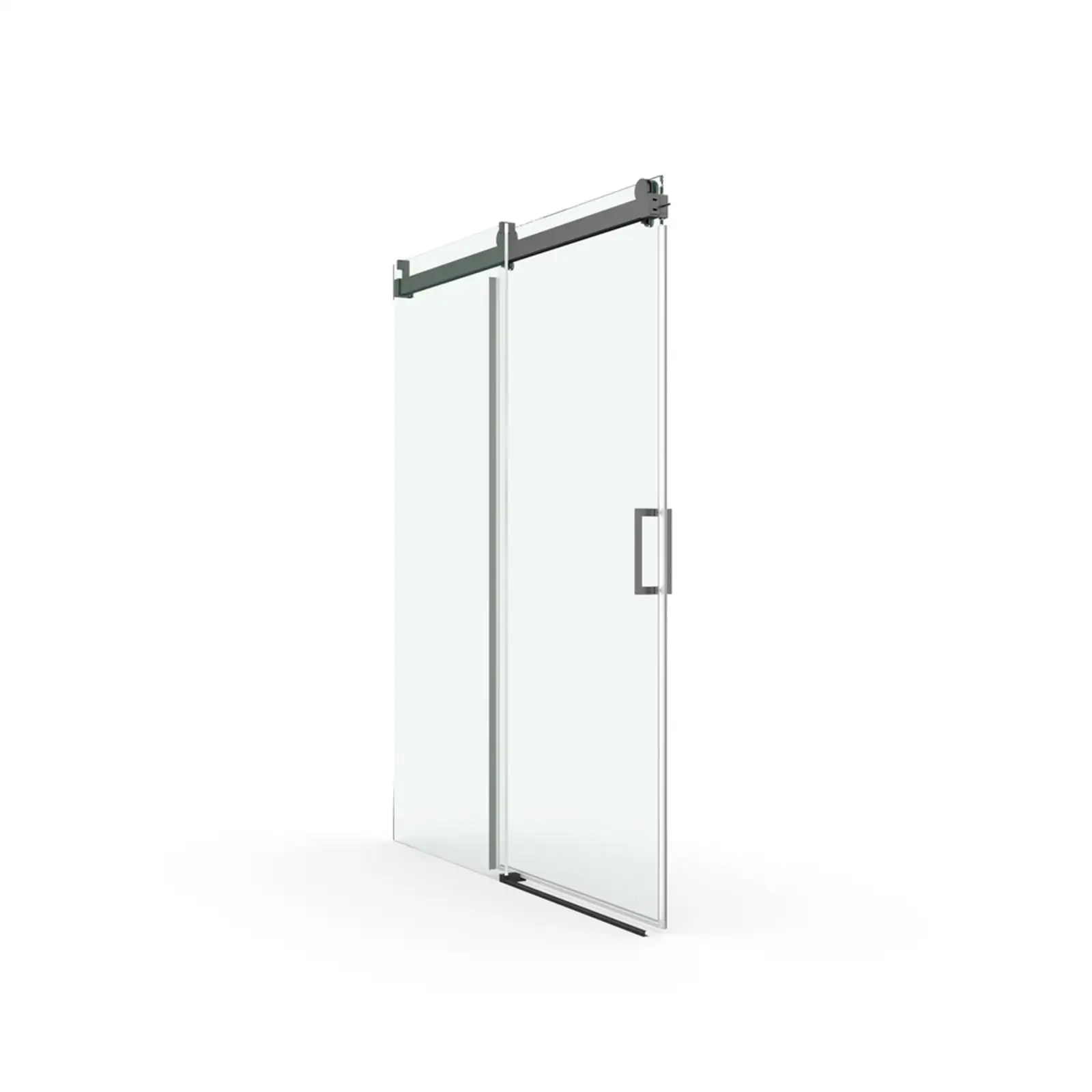 

56" - 60" W x 76" H Frameless Soft-closing Single Sliding Shower Door, 3/8"