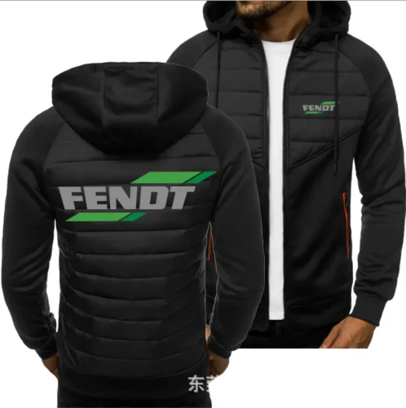 FENDT-Chaqueta con estampado de logotipo de coche para hombre, sudadera informal de manga larga con cremallera, primavera y otoño, novedad de 2023