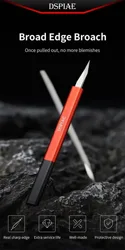 Dspiae AT-TSA AT-TSB Broad Edge Knife Versatile 440 Stainless Steel Wide Mouth Push Knife for Gundam Model Making Hobby DIY Tool