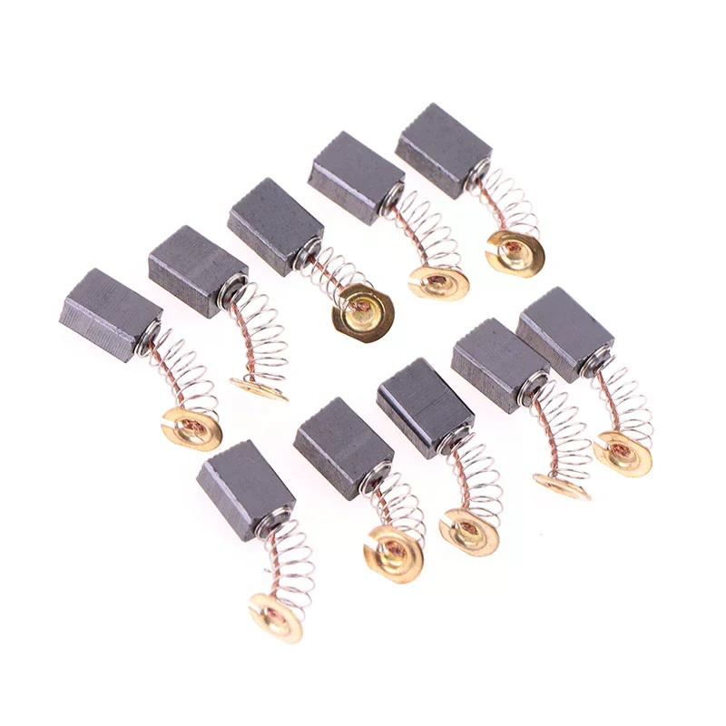 10pcs/pack Angle Grinder Carbon Brushes 6*9*14mm Power Tool, Electric Motor Spare Part Electric Grinder Replacement For Power To