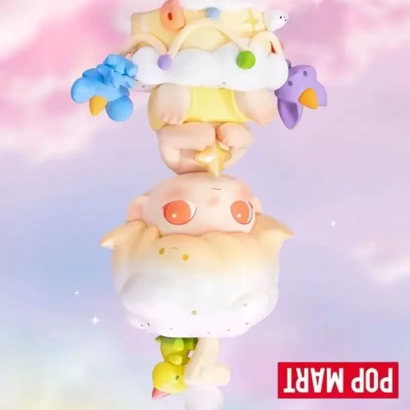 POP MART DIMOO Happy Seventh Birthday Original Blind Box Surprise Mystery Box Cute Anime Action Figure Ornaments Figurines