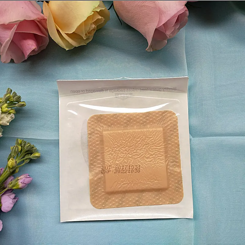 1pcs 7.5cm-15cm health silicone gel foam dressing silicone pad Anti-pressure acne wound care paste exudate absorption acne paste