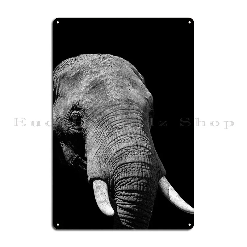 Elephant Tusks Metal Plaque Poster Garage Create Party Club Home Wall Decor Tin Sign Poster