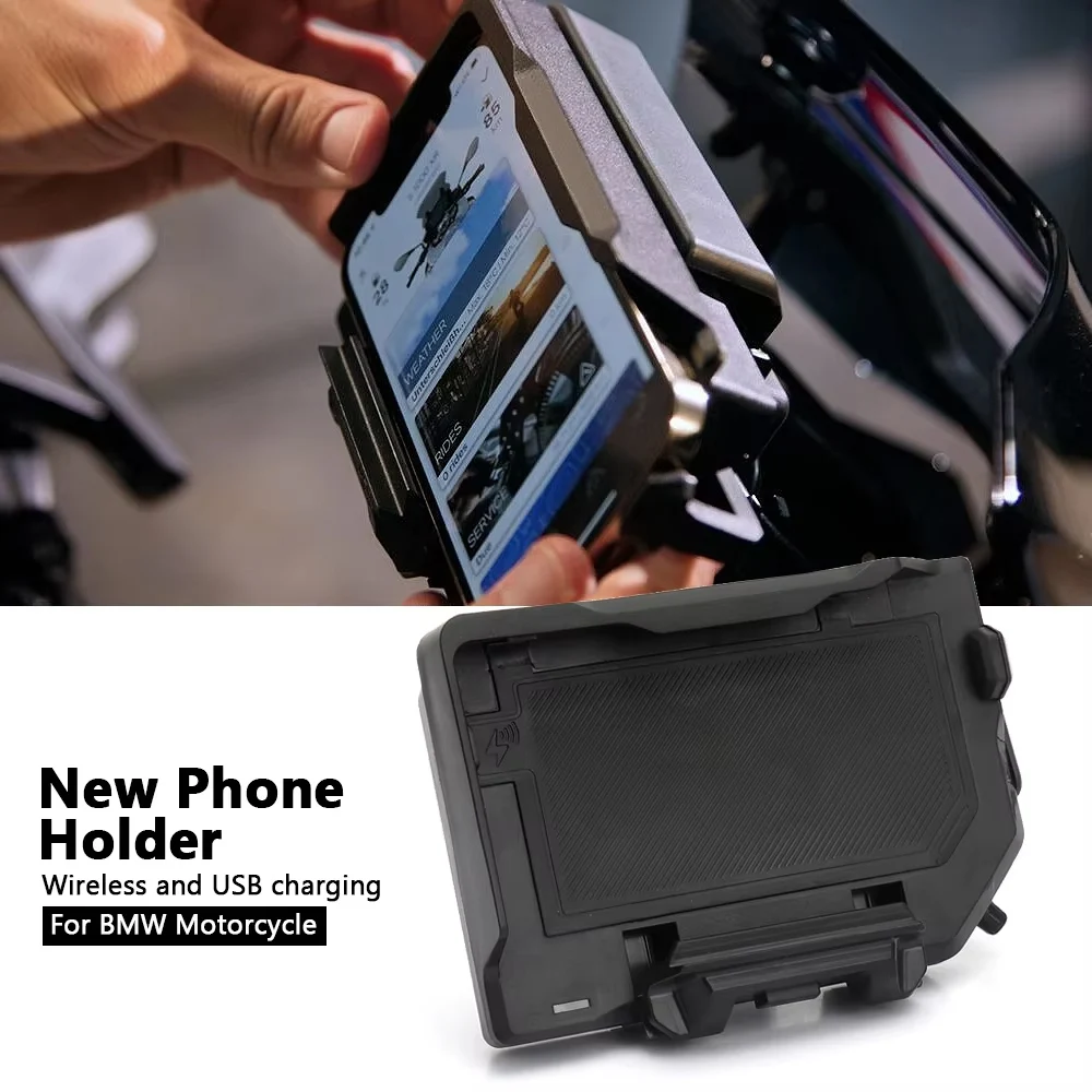 

Держатель для телефона F900GS ADV, аксессуары для мотоциклов, беспроводное зарядное устройство, USB-зарядка с быстрой зарядкой для BMW R1300GS R1300 GS R 1300 GS Adventure
