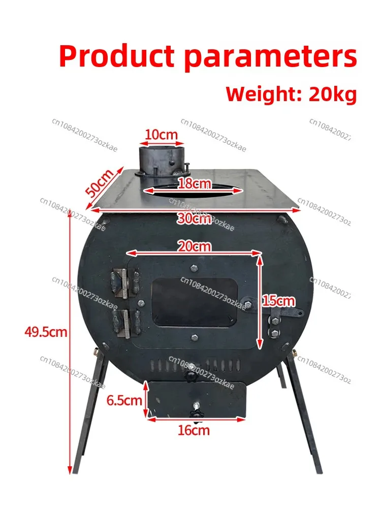 

Outdoor Multifunctional Indoor Wood Stove Heating Household Rural Wood Stove Indoor Portable Cooking Multi-purpose Wood Stove