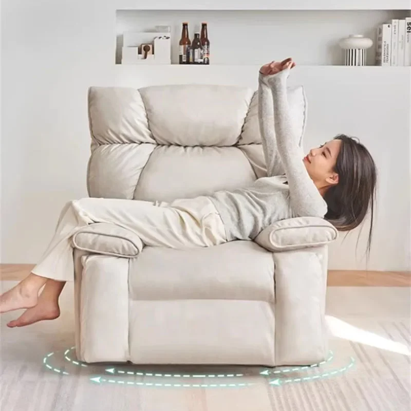 صالون شخص أريكة استرخاء حديثة بسيطة بيضاء الشمال أريكة فردية مصمم مريح ما بعد الحداثة Sillon Cama أثاث الفندق #2