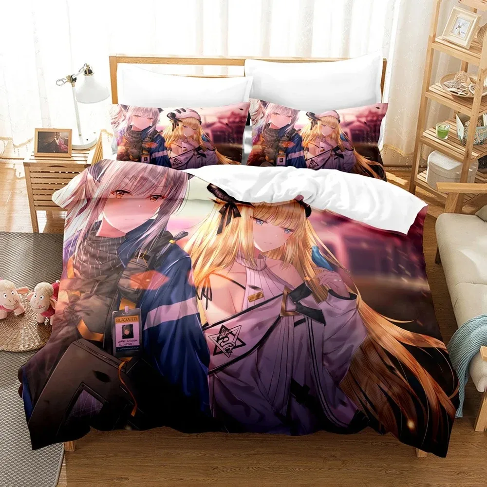 

Anime Game Arknights Bedding Set For Bedroom Soft Modern Bedspreads Comefortable Kids Duvet Cover Quilt Cover And Pillowcase