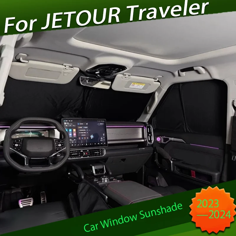 Car Window Sunshade Fit for Chery JETOUR Traveler T2 2023 Modified Car Side Window Sunshade Privacy Curtain Exterior Trim Parts