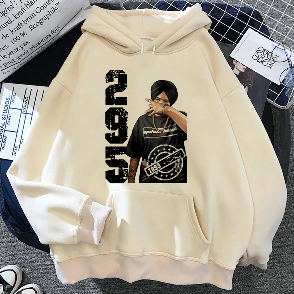 Sidhu Moosewala-sudaderas con capucha de anime para mujer, ropa harajuku, sudaderas Kawaii para mujer, Invierno