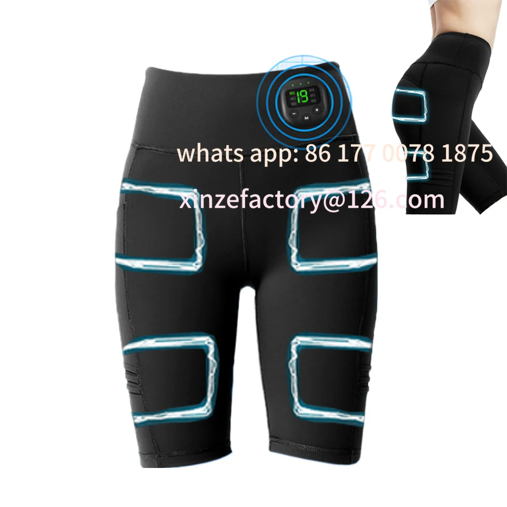 

Customizable Muscle Stimulation Massage Pants Five Pants Lift Buttocks Legs Shape Smart Slimming Slim Legs Yoga Pants