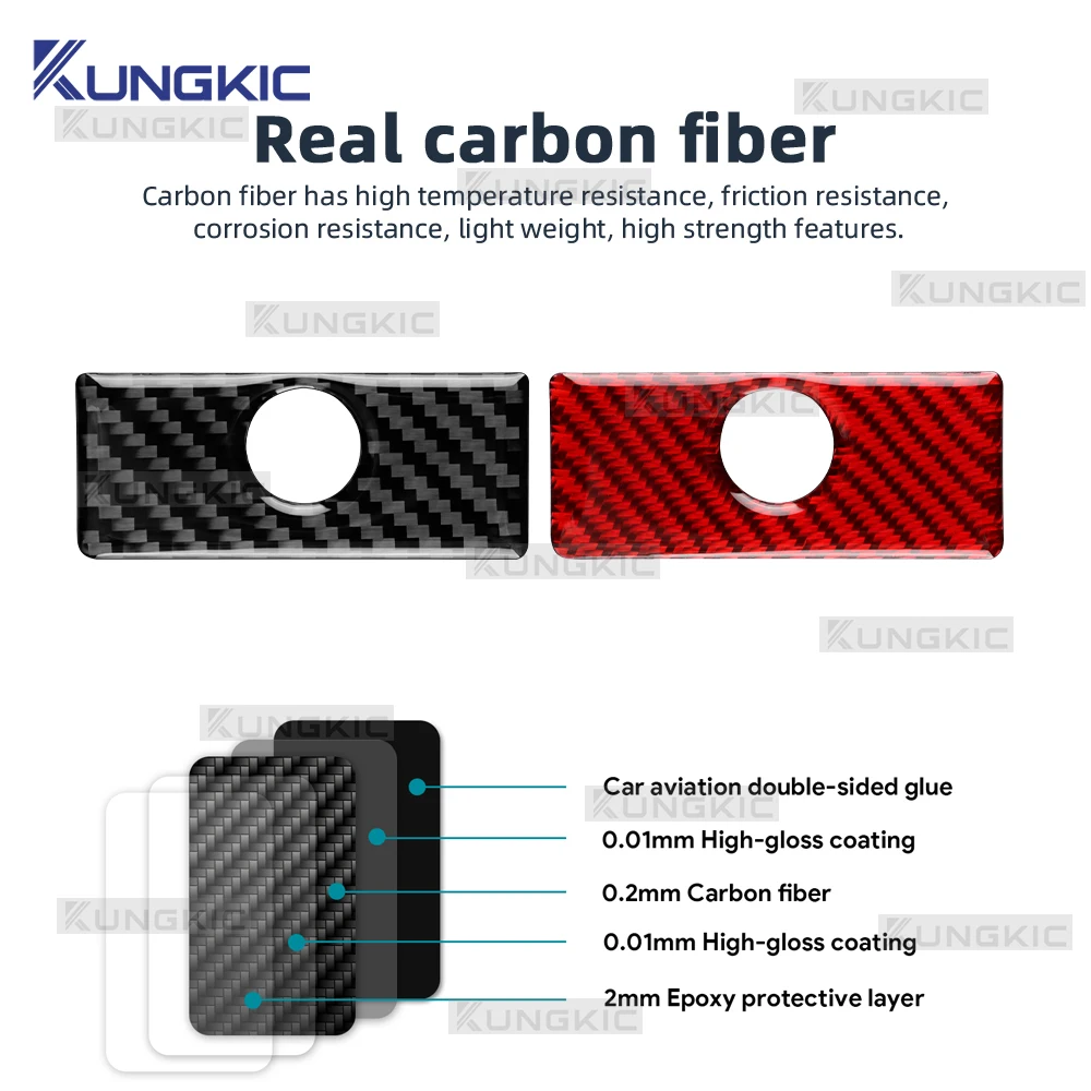 حقيقي لينة ألياف الكربون ل Scion tC 2005 2006 2007 2008 2009 2010 LHD RHD سيارة المشارك الطيار صندوق القفازات التبديل الداخلية ملصق الكسوة #6