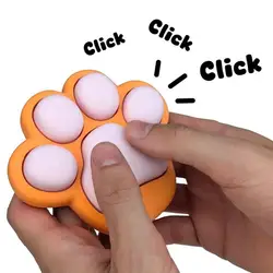 Cat Paws Push Console Game 3D Printed Clicker Fidget Toy for Kids Stress Relief Interactive Sensory Toy Birthday Chritmas Gifts