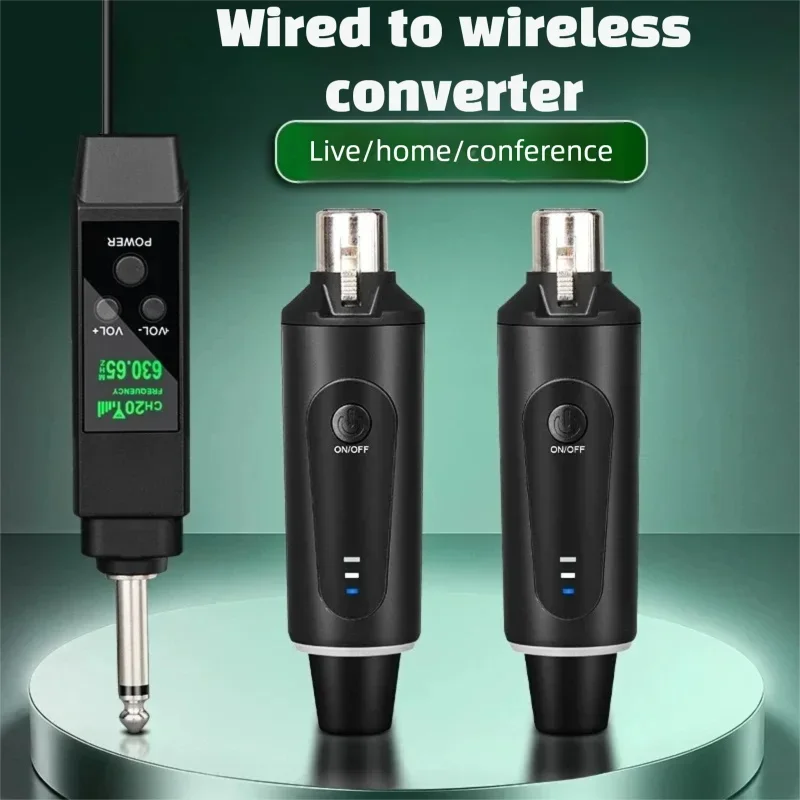 

GAW-MA20 Wired Microphone Converter to Wireless Dynamic Microphone Charging Long Range Charging Instrument
