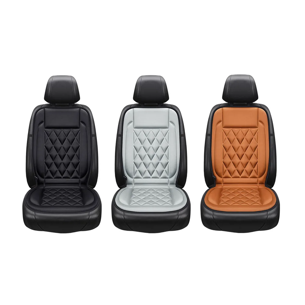 12 فولت التدفئة وسادة مقعد السيارة الكهربائية 2 والعتاد قابل للتعديل الشتاء مقعد دفئا غطاء عدم الانزلاق اكسسوارات السيارات الداخلية #4