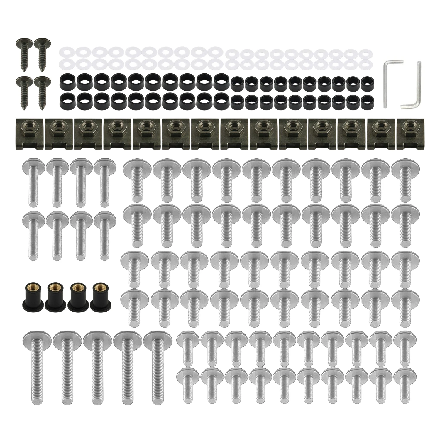 

Aluminum Colorful Fairing Bolt Kit Motorcycle For Honda CBR600RR 650R 500R 1000RR 650R 600 F4i 600RR 650F 250RR