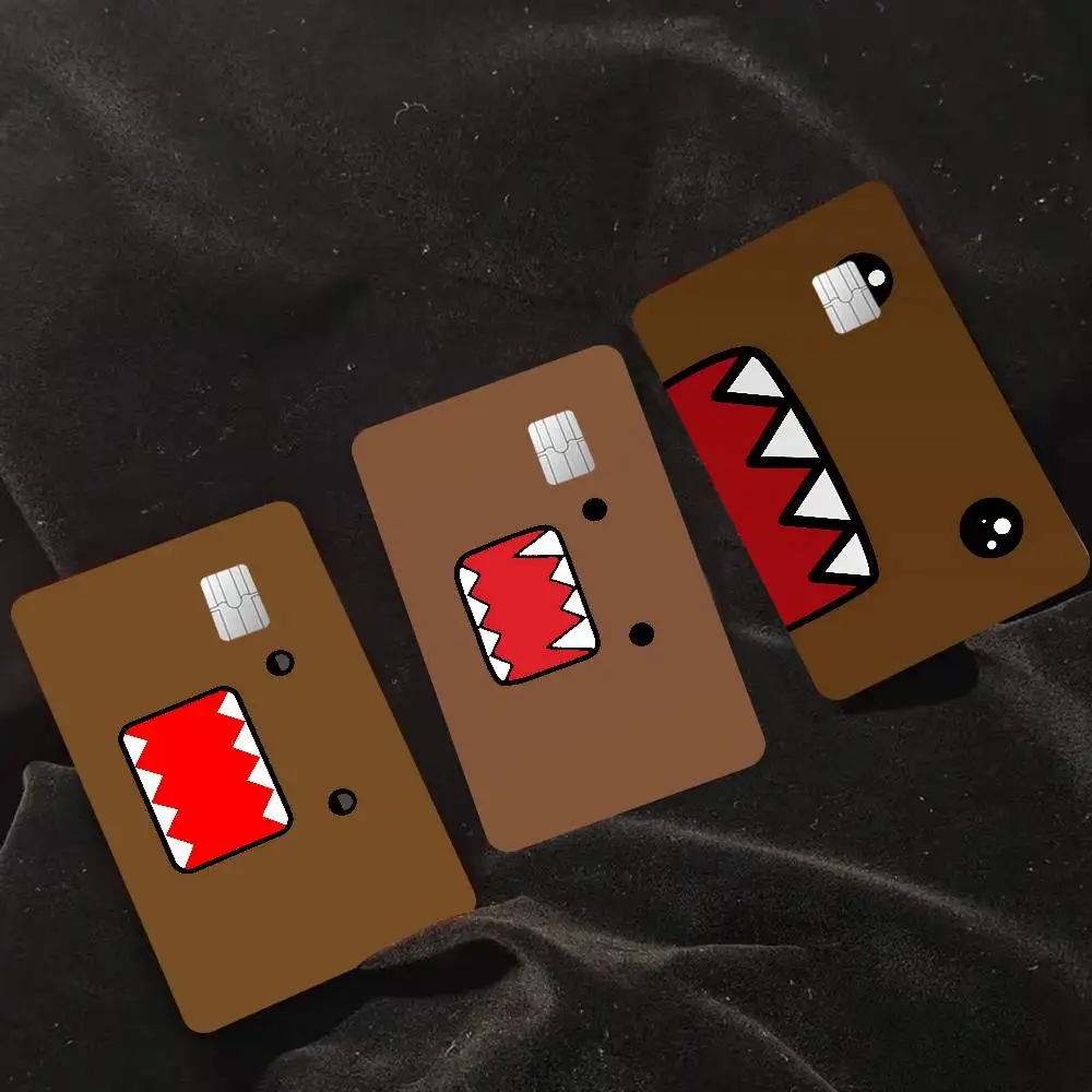 Cool Domo-kun Anime Cartoon Sticker Film Skin for Credit Card Debit Bank Bus Card