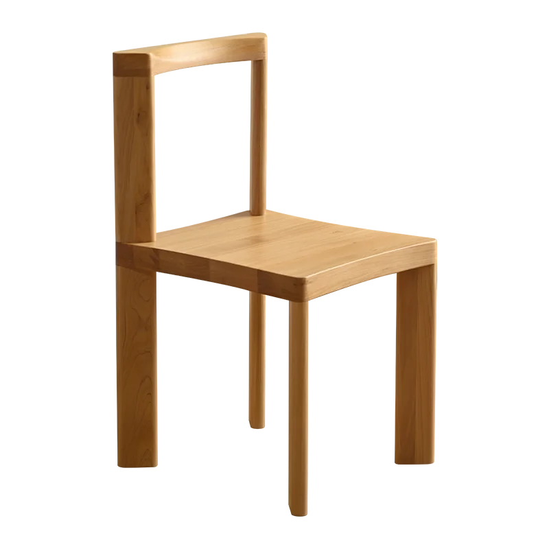 Chaise de salle à manger moderne en bois de cyprès massif, avec dossier créatif pour la maison et le bureau, pour la cuisine et le salon
