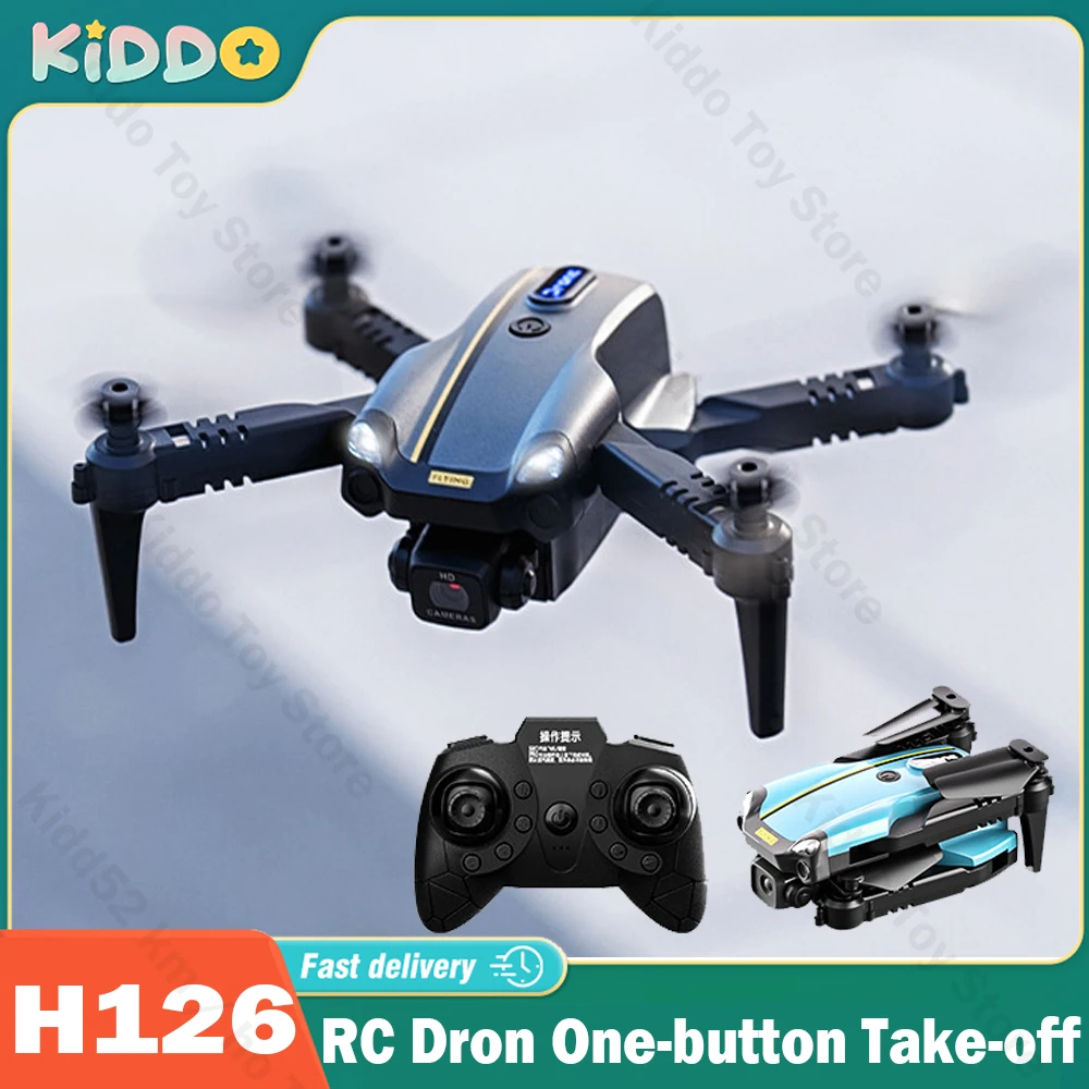 

JJRC H126 RC Dron One-button Take-off And Landing Mini Folding Drone Headless Mode HD Aerial 8K Camera Aircraft Toys for Boys