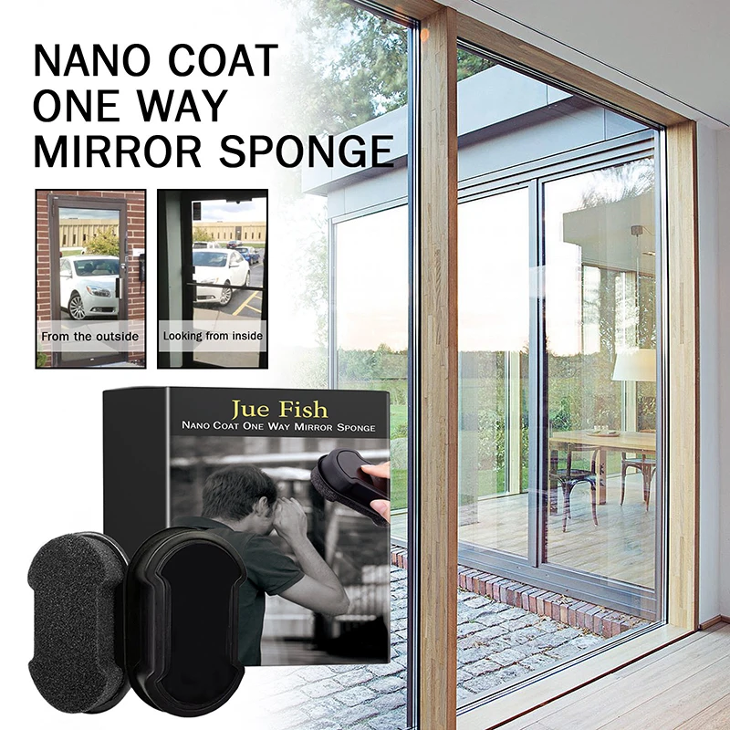 Anti Peeping Glass Cleaning Sponge Isolate Glass From Light Dedicated for Privacy Protection in Cars & Home Effective Anti-theft
