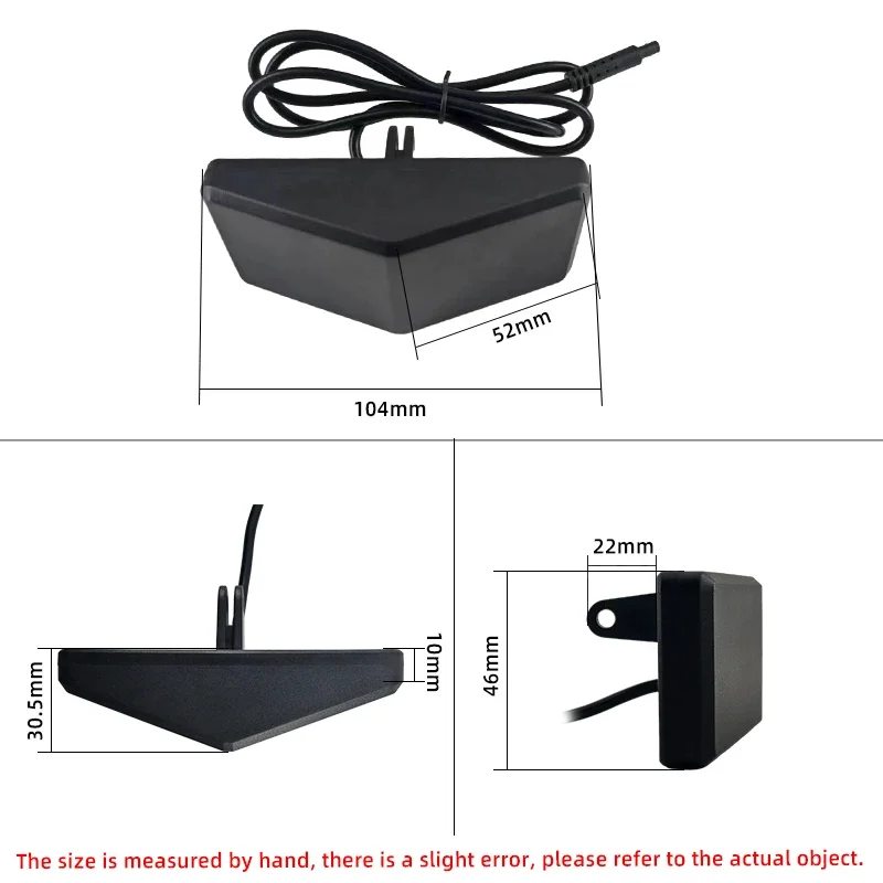 MT03 15M lane change assist warning system 24Ghz Millimeter Wave sensor waterproof blind spot detection for motorcycle