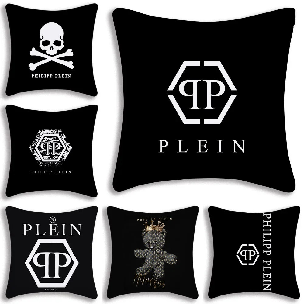 Football Pillow Covers Qp-P-PHILIPPS Football Club Decorative Home Double-sided Printing Short Plush Cushion P-PLEINS Cover