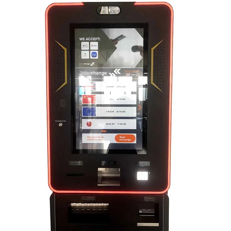 Automatic Foreign Currency Exchange Machine Self Service Cash Exchange ATM Machine with Off-line Software for Airport and Banks