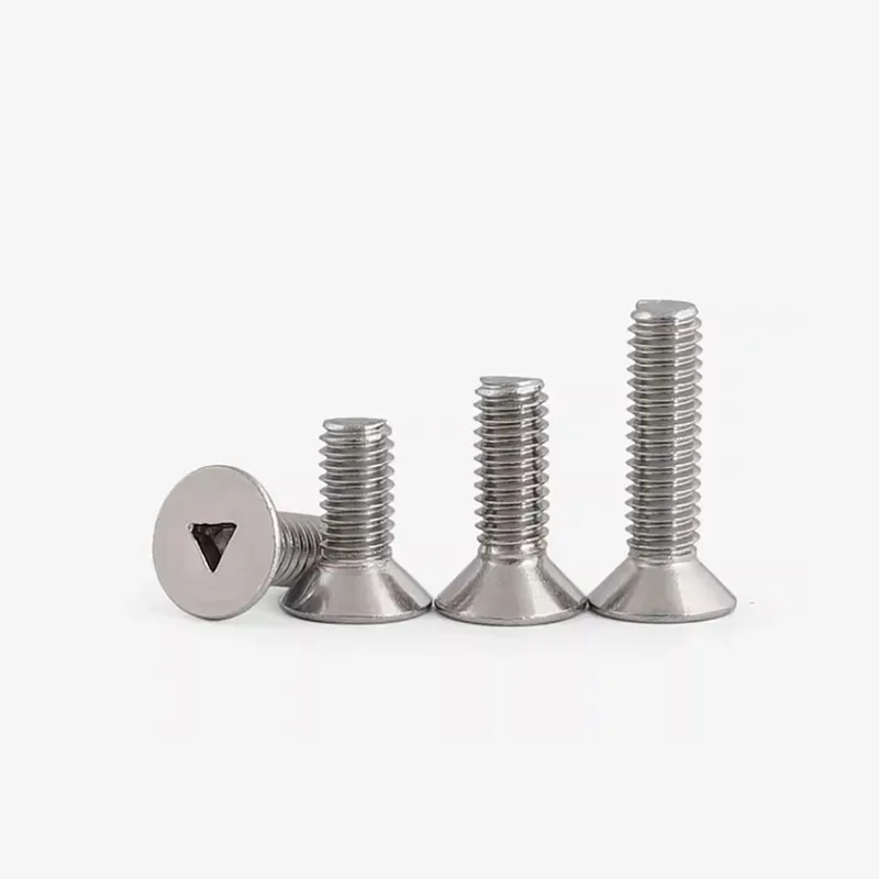 

Stainless Steel Anti-Theft Screw With Countersunk Triangular Groove M2 M3 M4