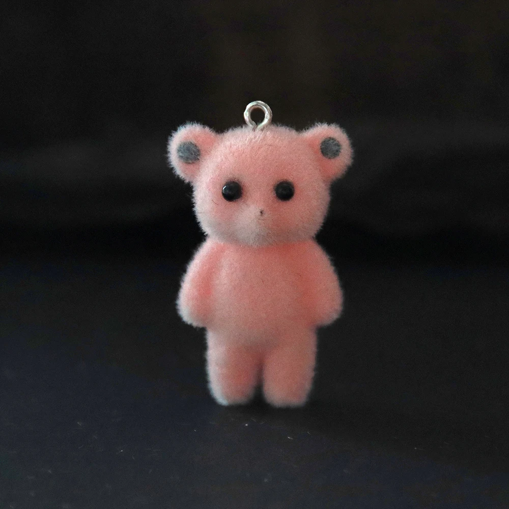 30Pcs 3D Kawaii Bear Charms Cute Cartoon Resin Pendant for Making Diy Bracelet Necklace Earrings Handmade Accessories Supplies