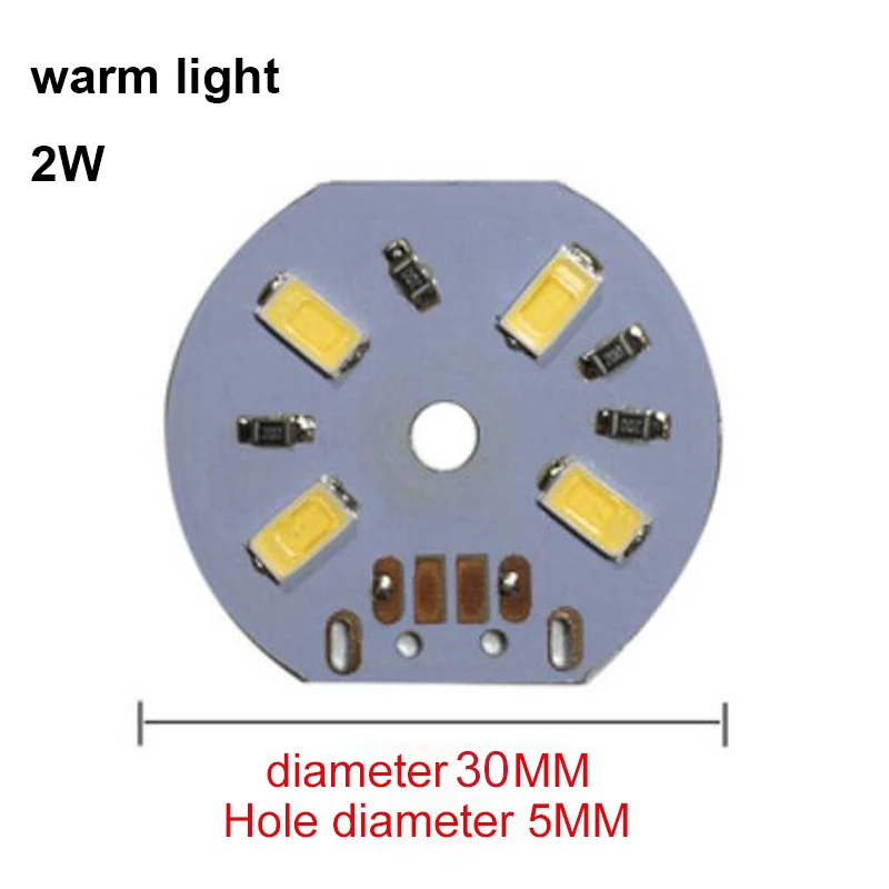 DC 5V usb fuente de luz redonda SMD 5730 LED chip cuentas lámpara 2w 3w 5w 10W superficie regulable bombilla de un solo color DIY blanco cálido