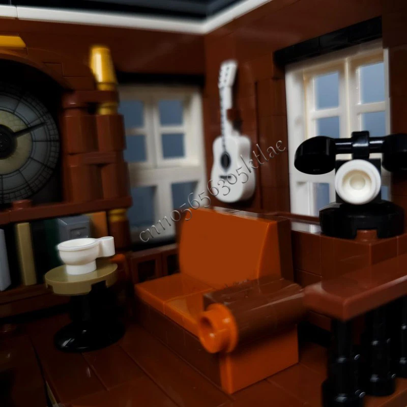 1920 부품 MOC 창의적인 도시 거리 풍경 모듈형 앤티크 상점 모델 건축 블록 어린이용 벽돌 인기 장난감 선물