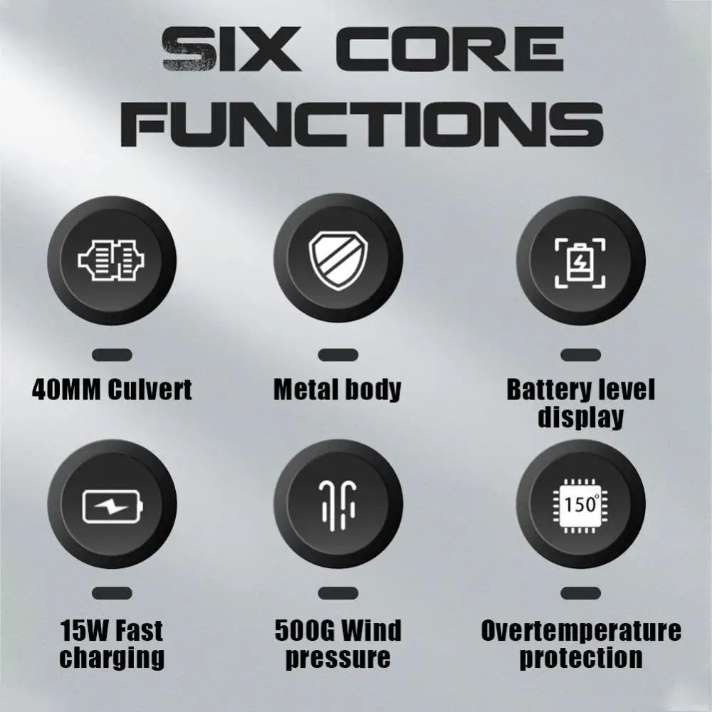 90000PRM Violent Turbo Fan Variable Speed Powerful Airflow Wireless Handheld Blower Rechargeable High Power Brushless Motor