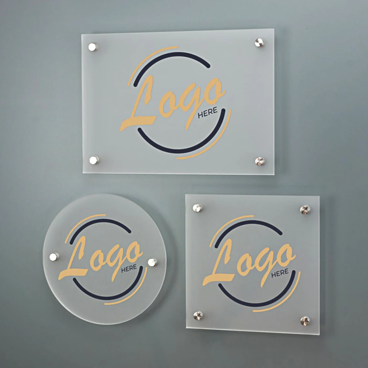 Business Customized Acrylic Perspex Plates, Special Laser Cutting, Office Sign, Mirrored Acrylic, Acrylic Stand Sign with Logo