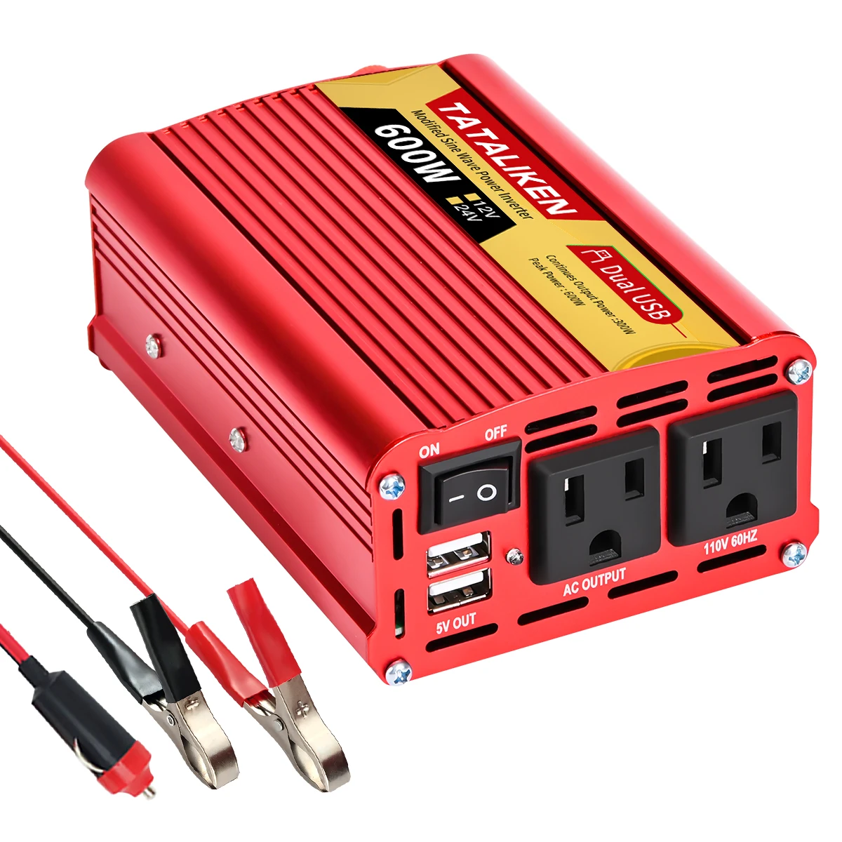 

Inverters 12V, 24V 600W 1500W 2000W 2500W, portable vehicle-mounted household frequency converter, universal socket